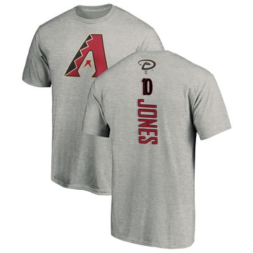 Men's Arizona Diamondbacks Adam Jones ＃10 Backer T-Shirt Ash