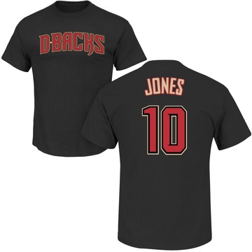 Men's Arizona Diamondbacks Adam Jones ＃10 Roster Name & Number T-Shirt - Black