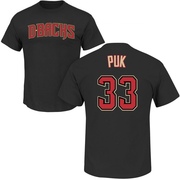 Men's Arizona Diamondbacks A.J. Puk ＃33 Roster Name & Number T-Shirt - Black