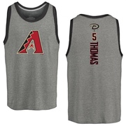 Men's Arizona Diamondbacks Alek Thomas ＃5 Backer Tank Top Ash