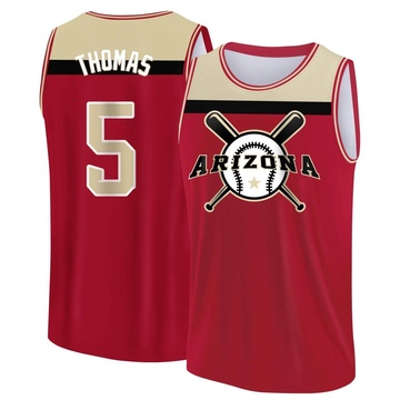 Men's Arizona Diamondbacks Alek Thomas ＃5 Legend Baseball Tank Top - Red/Yellow