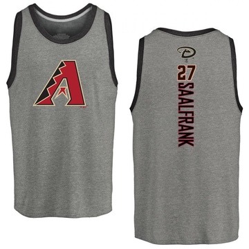 Men's Arizona Diamondbacks Andrew Saalfrank ＃27 Backer Tank Top Ash