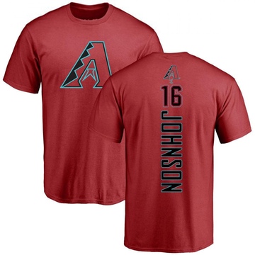 Men's Arizona Diamondbacks Brett Johnson ＃16 Backer T-Shirt - Red