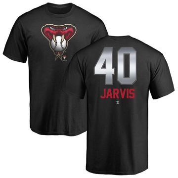 Men's Arizona Diamondbacks Bryce Jarvis ＃40 Midnight Mascot T-Shirt - Black