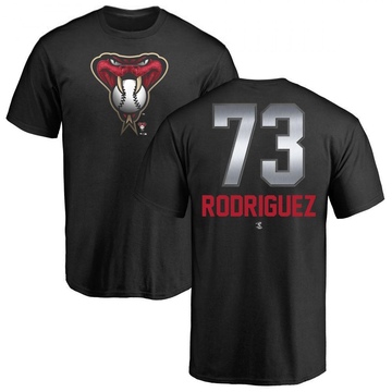 Men's Arizona Diamondbacks Chris Rodriguez ＃73 Midnight Mascot T-Shirt - Black