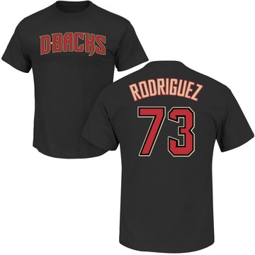 Men's Arizona Diamondbacks Chris Rodriguez ＃73 Roster Name & Number T-Shirt - Black