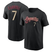 Men's Arizona Diamondbacks Corbin Carroll ＃7 City Connect Name & Number T-Shirt - Black