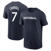 Men's Arizona Diamondbacks Corbin Carroll ＃7 Game National League 2023 All-Star Name & Number T-Shirt - Navy