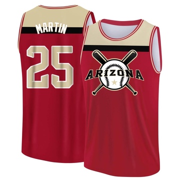 Men's Arizona Diamondbacks Corbin Martin ＃25 Legend Baseball Tank Top - Red/Yellow