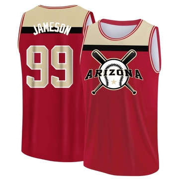 Men's Arizona Diamondbacks Drey Jameson ＃99 Legend Baseball Tank Top - Red/Yellow