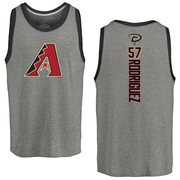 Men's Arizona Diamondbacks Eduardo Rodriguez ＃57 Backer Tank Top Ash