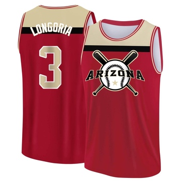 Men's Arizona Diamondbacks Evan Longoria ＃3 Legend Baseball Tank Top - Red/Yellow