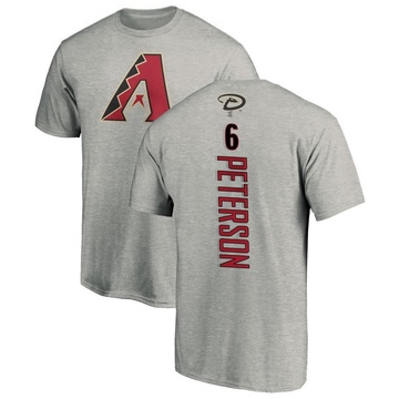 Men's Arizona Diamondbacks Jace Peterson ＃6 Backer T-Shirt Ash