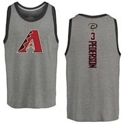 Men's Arizona Diamondbacks Joc Pederson ＃3 Backer Tank Top Ash