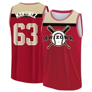 Men's Arizona Diamondbacks Justin Martinez ＃63 Legend Baseball Tank Top - Red/Yellow