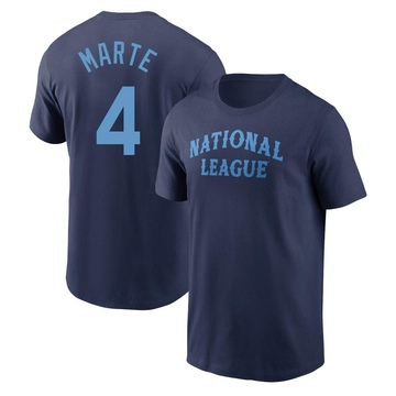 Men's Arizona Diamondbacks Ketel Marte ＃4 Game National League 2024 All-Star Team T-Shirt - Navy