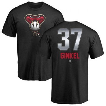 Men's Arizona Diamondbacks Kevin Ginkel ＃37 Midnight Mascot T-Shirt - Black