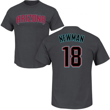 Men's Arizona Diamondbacks Kevin Newman ＃18 Roster Name & Number T-Shirt - Charcoal