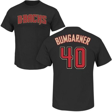 Men's Arizona Diamondbacks Madison Bumgarner ＃40 Roster Name & Number T-Shirt - Black