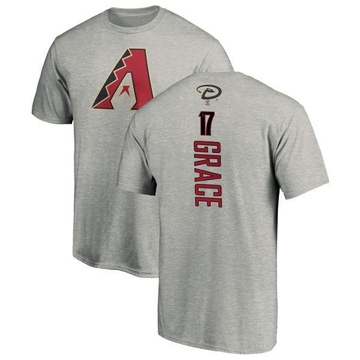 Men's Arizona Diamondbacks Mark Grace ＃17 Backer T-Shirt Ash