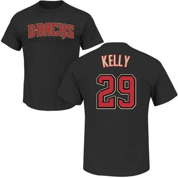 Men's Arizona Diamondbacks Merrill Kelly ＃29 Roster Name & Number T-Shirt - Black