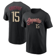 Men's Arizona Diamondbacks Randal Grichuk ＃15 City Connect Name & Number T-Shirt - Black