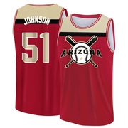 Men's Arizona Diamondbacks Randy Johnson ＃51 Legend Baseball Tank Top - Red/Yellow