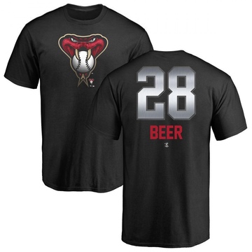 Men's Arizona Diamondbacks Seth Beer ＃28 Midnight Mascot T-Shirt - Black