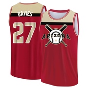 Men's Arizona Diamondbacks Zach Davies ＃27 Legend Baseball Tank Top - Red/Yellow