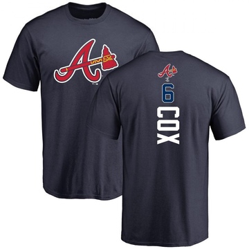 Men's Atlanta Braves Bobby Cox ＃6 Backer T-Shirt - Navy