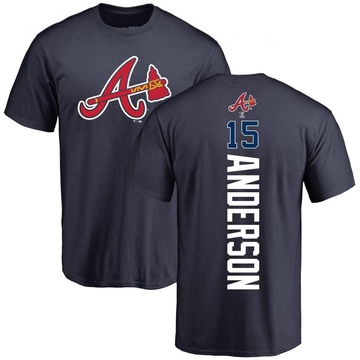 Men's Atlanta Braves Brian Anderson ＃15 Backer T-Shirt - Navy