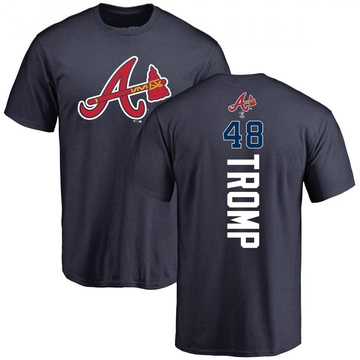 Men's Atlanta Braves Chadwick Tromp ＃48 Backer T-Shirt - Navy