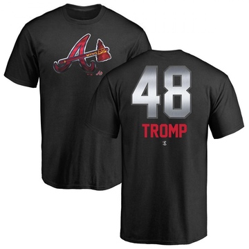 Men's Atlanta Braves Chadwick Tromp ＃48 Midnight Mascot T-Shirt - Black