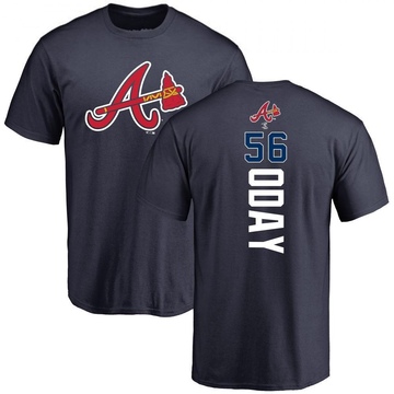 Men's Atlanta Braves Darren O'Day ＃56 Backer T-Shirt - Navy