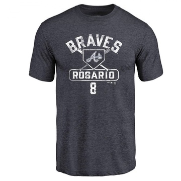 Men's Atlanta Braves Eddie Rosario ＃8 Base Runner T-Shirt - Navy