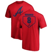 Men's Atlanta Braves Eddie Rosario ＃8 RBI T-Shirt - Red