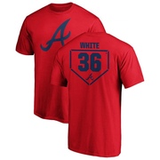 Men's Atlanta Braves Eli White ＃36 RBI T-Shirt - Red