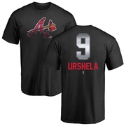 Men's Atlanta Braves Gio Urshela ＃9 Midnight Mascot T-Shirt - Black