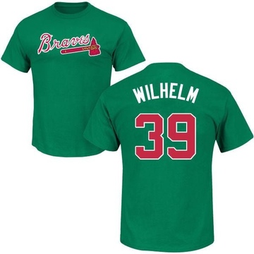 Men's Atlanta Braves Hoyt Wilhelm ＃39 St. Patrick's Day Roster Name & Number T-Shirt - Green