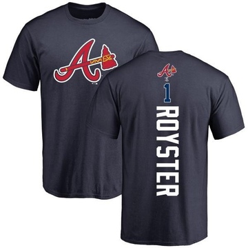 Men's Atlanta Braves Jerry Royster ＃1 Backer T-Shirt - Navy