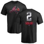 Men's Atlanta Braves Jorge Soler ＃2 Midnight Mascot T-Shirt - Black