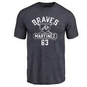 Men's Atlanta Braves J.P. Martinez ＃63 Base Runner T-Shirt - Navy