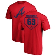 Men's Atlanta Braves J.P. Martinez ＃63 RBI T-Shirt - Red