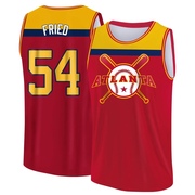 Men's Atlanta Braves Max Fried ＃54 Legend Baseball Tank Top - Red/Yellow