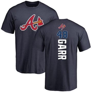 Men's Atlanta Braves Ralph Garr ＃48 Backer T-Shirt - Navy