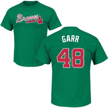 Men's Atlanta Braves Ralph Garr ＃48 St. Patrick's Day Roster Name & Number T-Shirt - Green