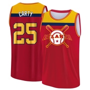 Men's Atlanta Braves Rico Carty ＃25 Legend Baseball Tank Top - Red/Yellow