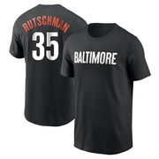 Men's Baltimore Orioles Adley Rutschman ＃35 2023 City Connect Name & Number T-Shirt - Black