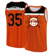 Men's Baltimore Orioles Adley Rutschman ＃35 Legend Baseball Tank Top - Orange/Black