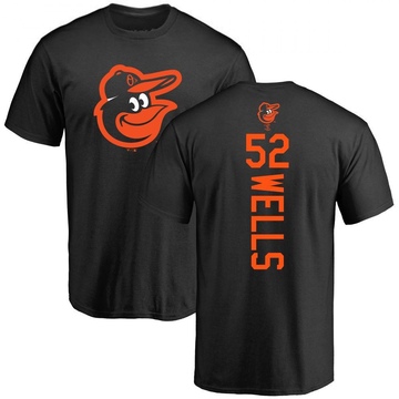 Men's Baltimore Orioles Alexander Wells ＃52 Backer T-Shirt - Black